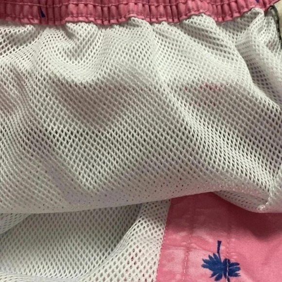 ST JOHNS BAY MENS SIZE XL SWMI TRINKS PINK WITH BLUE PALM TREE DESIGN - Picture 13 of 14